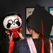 33cm Doktor Üniformalı Panda Peluş Oyuncak Ayı - 7