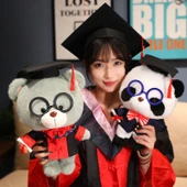 33cm Doktor Üniformalı Panda Peluş Oyuncak Ayı - 5
