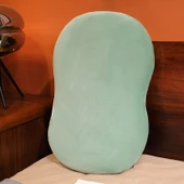 Makaron Renkli Peluş Yastık - Dinozor Yeşili - 55x35x8cm - 4