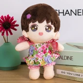 20cm Şeker Tavşan Peluş Bebek Giysileri - Küçük Sarı Ördek Elbisesi - 5