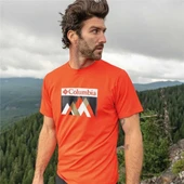 Columbia Zero Rules Short Sleeve Graphic Turuncu T-Shirt - 6