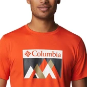 Columbia Zero Rules Short Sleeve Graphic Turuncu T-Shirt - 4