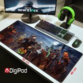 Digipod Gaming Mousepad Oyuncu Mousepad 90X40 XXL Büyük Oyuncu Mousepad Kaymaz Taban 4mm Kalınlık - 4