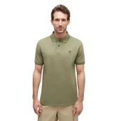 Timberland Tipped Pique Short Sleeve Polo Cassel Earth Erkek T-Shirt - 2