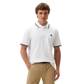 Timberland Tipped Pique Short Sleeve Polo Beyaz Erkek T-Shirt - 2
