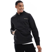 Timberland Small Linear Logo Print Hoodie Siyah Erkek Sweatshirt thumbnail 1