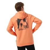 Vans Palm Tree Po Erkek Turuncu Kapüşonlu Sweatshirt thumbnail 4