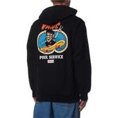 Vans POOL SERVICE LOOSE PO Erkek Siyah Sweatshirt - 4