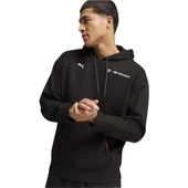 Puma Bmw Mms Ess+ Hoodıe Fleece Erkek Siyah Sweatshirt - 3
