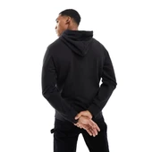 Timberland Small Linear Logo Print Hoodie Siyah Erkek Sweatshirt thumbnail 2