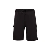 Timberland Woven Badge (Bb) Cargo Sweatshort Siyah Erkek Şort - 1
