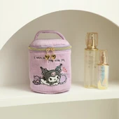 Peluş Makyaj Saklama Kutusu - Sarı Köpek - 12x12x12cm - 4
