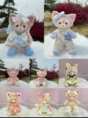 40-50cm Oyuncak Bebek Kıyafeti - Alice Pembe Kulaklı Tavşan - 2