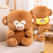 Muzlu Oturan Maymun Peluş Oyuncak - 30cm - 1