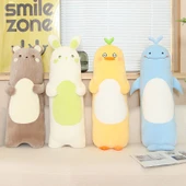 Çizgi Film Hayvan Uyku Bacak Yastığı Peluş Oyuncak - Kahve Ayı 90cm - 12