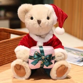 Noel Ayıcık 32cm - Açık Kahve Aksesuarsız - 6