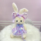 StellaLou Tavşan Bebek Elbisesi - Alice Pembe Kulaklı Tavşan - 50cm - 6