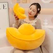 Peluş Oyuncak Yastık - Sarı, 30cm - 8