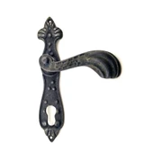 Antika Tarz Dekoratif Pirinç Mevlana Banyo Kapı Kolu - 228x48 mm, Oksit - 1