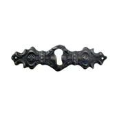 Antika Tarz Dekoratif Pirinç Anahtar Ağızlığı -  28x104mm, Oksit - 1