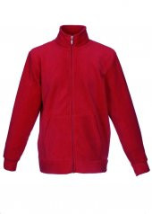 Yakalı Polar Mont Kırmızı Renk - 3