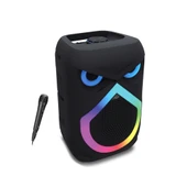 Auris KLN140 25W 8 inç Mikrofonlu RGB Bluetooth Hoparlör thumbnail 1