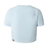 The North Face W S/S Essential Cropped Slim Tee Kadın Mavi T-Shirt - 2