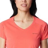 Columbia Zero Rules Short Sleeve Kırmızı Kadın T-shirt - 5