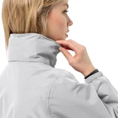 Jack Wolfskin Stormy Point 2L Jkt W Kadın Gri Outdoor Ceketi thumbnail 5