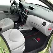 Citroen Nakış İşlemeli 5 Parça Siyah Araç Oto Halı Paspas Citroen Araç Oto Aksesuarları - 7