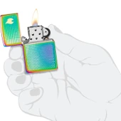 Zippo 46569-120467 Dots And Flame Design Çakmak thumbnail 4