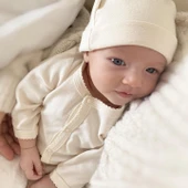 Naturaborn GOTS Organik Sertifikalı Patikli Kroşetalı Bebek Uyku Tulumu thumbnail 3