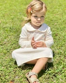 Naturaborn GOTS Organik Sertifikalı Kroşetalı Bebek Elbisesi thumbnail 9