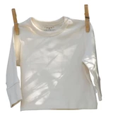 Naturaborn GOTS Organik Sertifikalı Uzun Kollu Bebek T-Shirt - 9