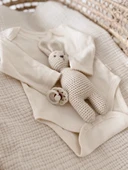 Naturaborn GOTS Organik Sertifikalı Uzun Kollu Kroşetalı Bebek Body thumbnail 12