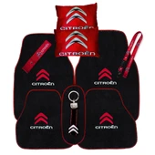 Citroen Nakışlı Oto Halı Paspas Citroen Dijital Baskılı Kırmızı Oto Boyun Yastık & Araç Aksesuar thumbnail 1