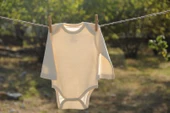 Naturaborn GOTS Organik Sertifikalı Uzun Kollu Kroşetalı Bebek Body - 4