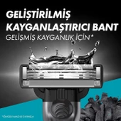 Gillette Mach3 Charcoal Yedek Tıraş Bıçağı 4'lü - Diş Beyazlatıcı Köpük Hediye - 4