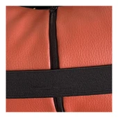 Citroen Nakışlı Ortopedik Lüks Araç Seyahat Deri Oto Boyun Yastığı İkili Kahverengi Oto Yastık thumbnail 3