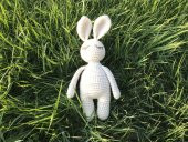 Naturaborn Natural amigurumi el örgüsü oyuncak uykucu tavşan - 1