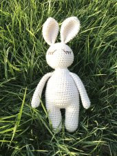 Naturaborn Natural amigurumi el örgüsü oyuncak uykucu tavşan - 2