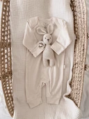 Naturaborn GOTS Organik Sertifikalı Patiksiz Uzun Kollu Manşetli Tulum thumbnail 8