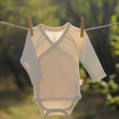 Naturaborn GOTS Organik Sertifikalı Bebek Kimono Yaka Body - 8