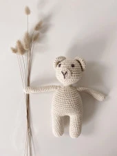 Naturaborn Natural amigurumi el örgüsü oyuncak etekli kedicik - 3