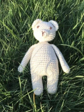Naturaborn Natural amigurumi el örgüsü oyuncak ayı - 6