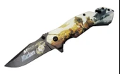 Mtech 4 23 2 Marines Kurtarma / Kamp Çakı 20cm - Yarı Otomatik, Kemerlikli, Cam Kırma Ve İp Kesme Aparatlı - 1