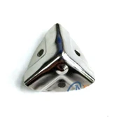 Dekoratif, Kutu, Sandık Köşesi - 35x22 mm, Küçük, Nikel, 100 Adet - 1