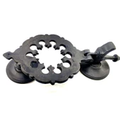 Antika Tarz Dekoratif Pirinç Osmanlı Kapı Tokmağı, Taktak - 265x75mm, Oksit - 1