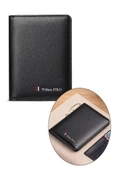 İtalyan Malı Hakiki Deri Erkek Cüzdan Kartlık Premium Klasik Siyah - 3