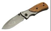 Buck Family X35 Kahverengi Kamp Çakı 15cm- Manuel, Kemerlikli, Ahşap Sap - 1